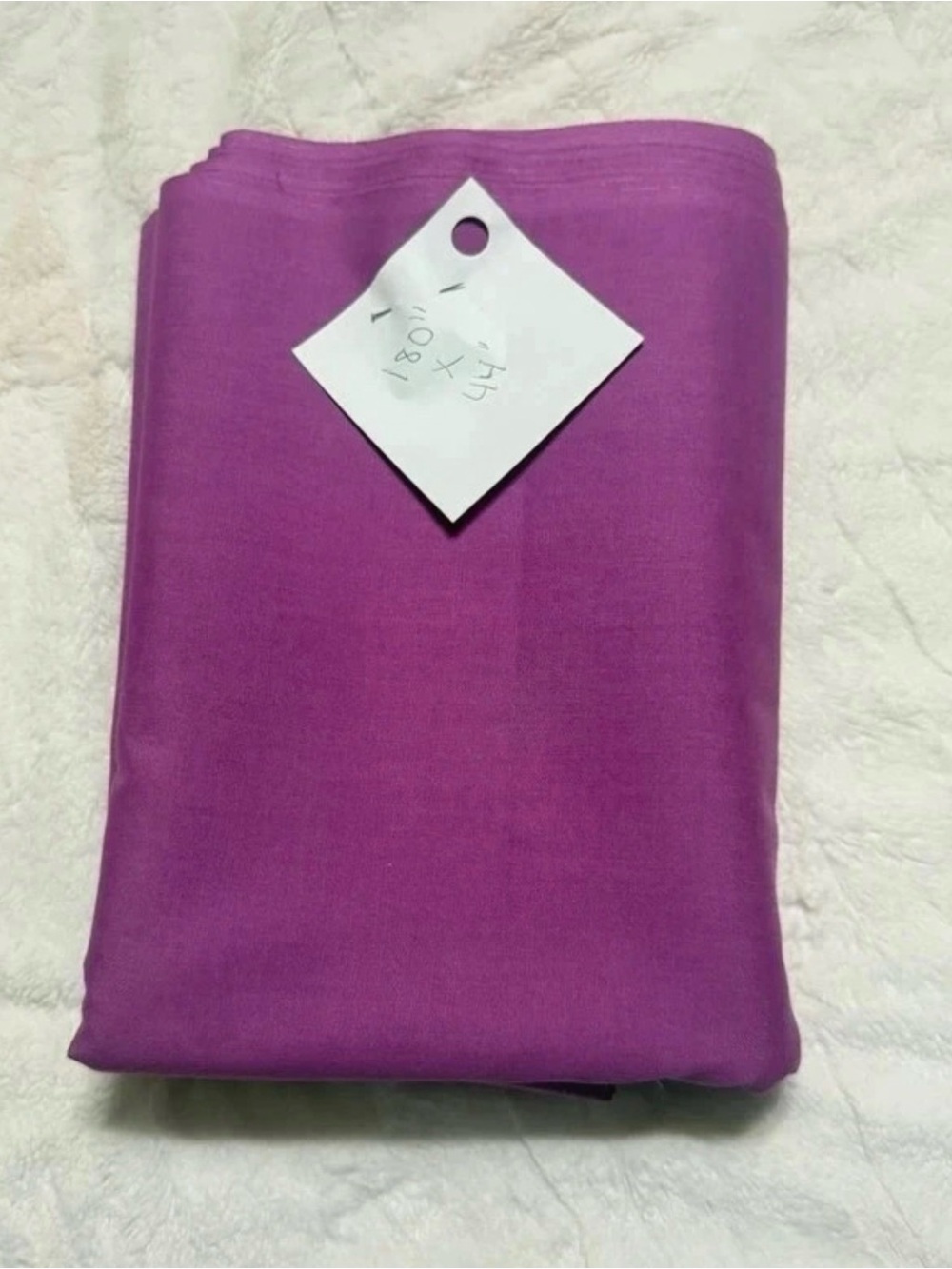 Fabric- Magenta/Pink heavy cotton/light canvas Measures 180” by 44“